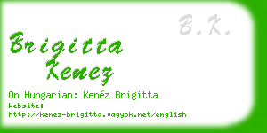 brigitta kenez business card